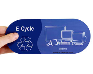 E-waste recycling labels