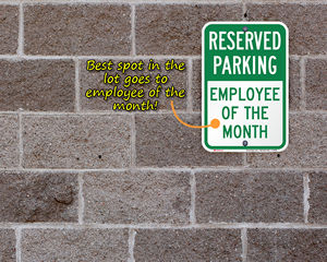 Employee of the month sign