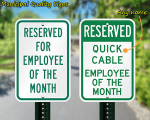 Employee of the month signs