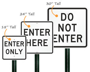 Enter signs
