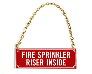 Fire Riser Signs