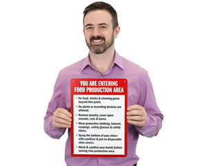 Kitchen Safety Signs