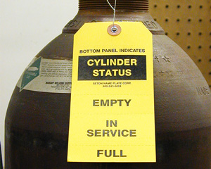 Gas Cylinder Status Tag