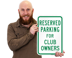 Golf Cart & Club House Parking Signs