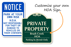 Homeowners' Association Signs