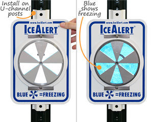Ice Alert Signage