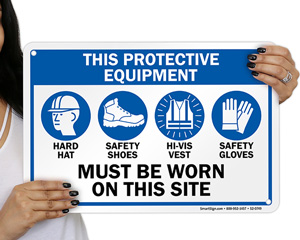Ppe Worn On Site Sign