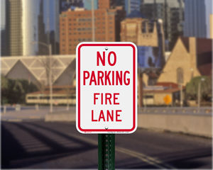 Kansas Parking Signs, Fire Lane Signs and Other Regulated Signs
