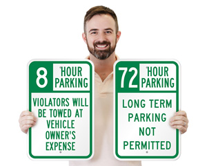 Limited Time Parking Signs