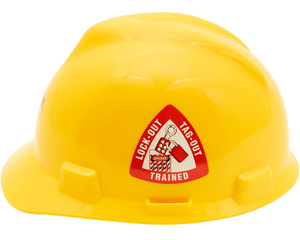 Lockout Tag Trained Stickers