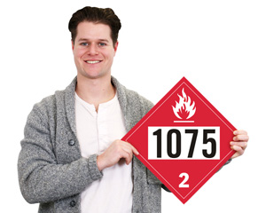 Class 2 Flammable Placard