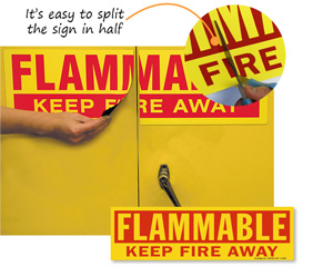 Magnetic Cabinet Label