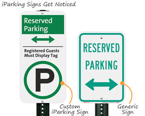 New parking sign designs