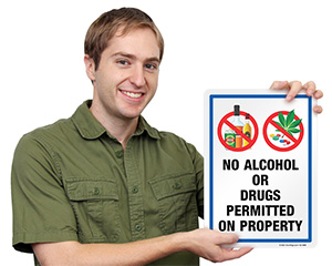 No Alcohol Signs