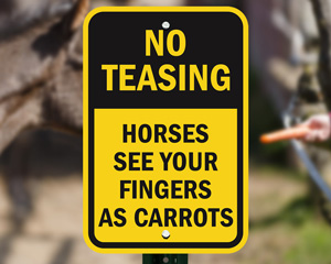 Do Not Feed Squirrel Sign