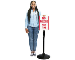 No parking anytime sign
