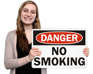 No Smoking Safety Signs