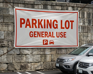 Custom Parking Lot Banners