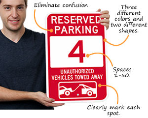 Parking Spot Signs