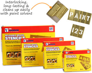 Interlocking Stencil with Paint Solvent