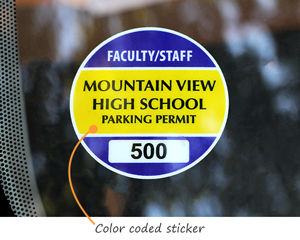 Sticker for student parking