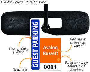Plastic Guest Parking Pass
