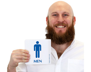 Pool Changing Restroom Projecting Sign