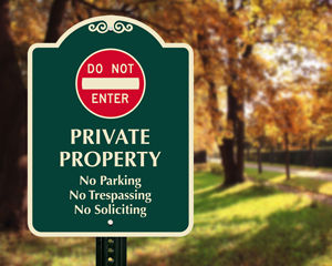 Private Driveway, Add Your Own Custom Instructions Sign