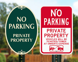 Personalised Private Parking Sign No Parking Keep Clear House Number Street Name 