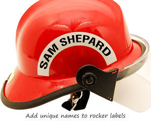Rocker label with your name