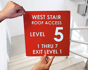 Roof Access Signs