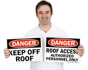 Roof Safety Signs