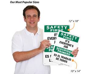 Safety First Sign
