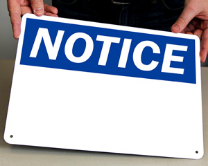 Blank Safety Signs