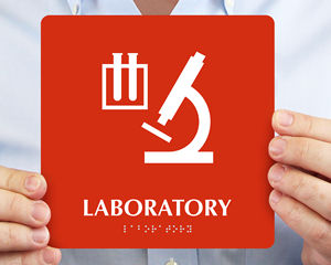 School Laboratory Signs