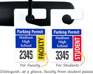 Student and faculty parking passes