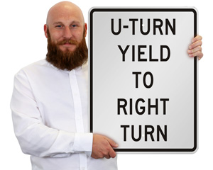 U Turn Sign