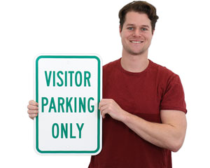 Visitor Parking Only Sign