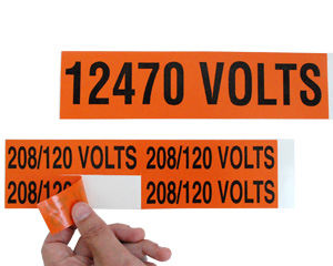 240 Volts Label
