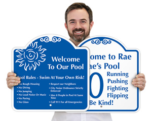 Welcome To Our Pool Signage