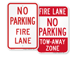 More Fire Lane Signs