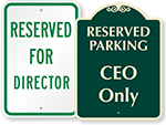 Business Parking Signs - by Title