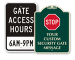 Custom Gate Signs
