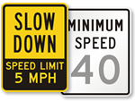 Custom Speed Limit Signs