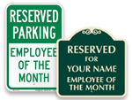 Employee of the Month Sign
