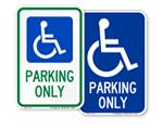 More Handicap Parking Signs