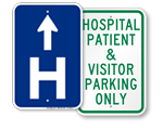 Hospital Parking Signs