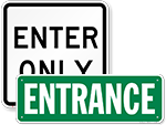 Parking Lot Entrance Signs