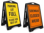 Parking Lot Roll-a-Signs