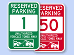 Reserved Parking Spot Signs - Quick Order